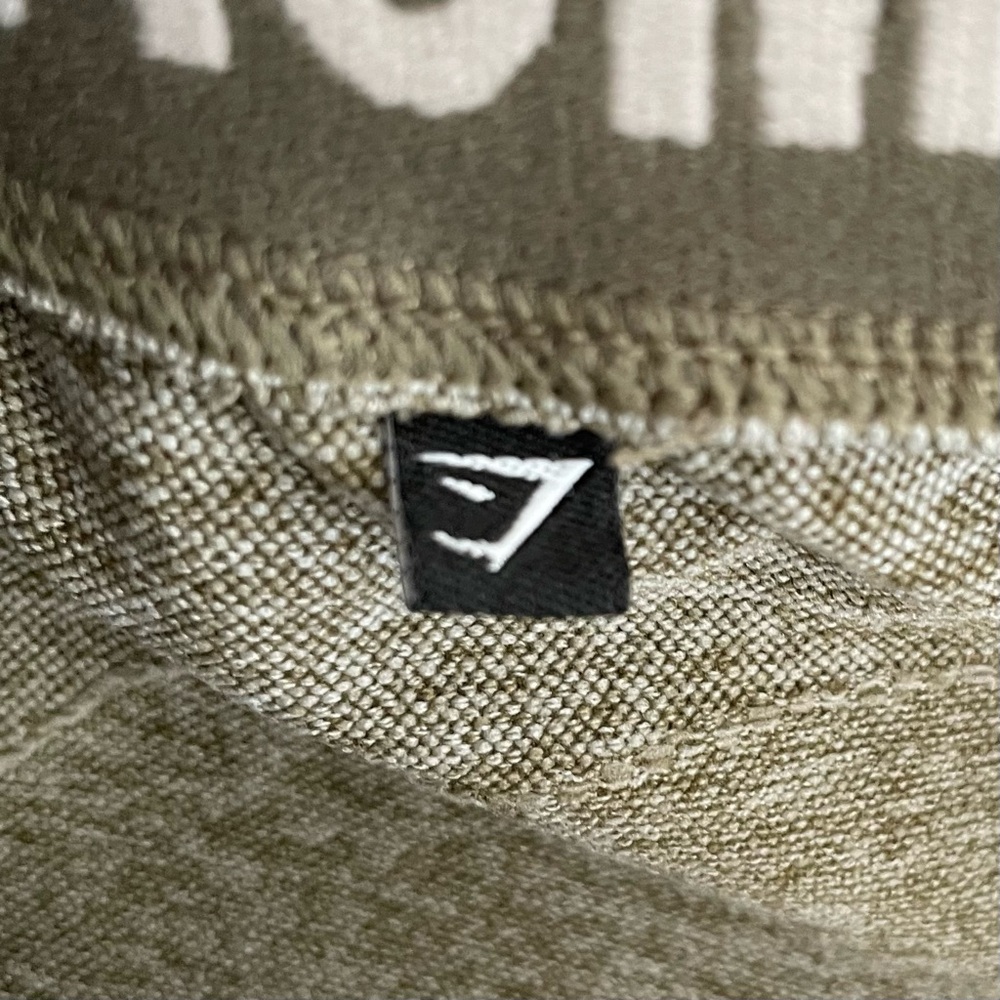 GYMSHARK Size Small Flex Low Rise Logo Waist Leggings Marled Olive Green - Picture 7 of 9
